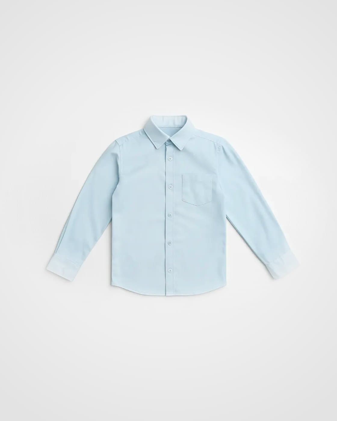 Camisa colegial color celeste